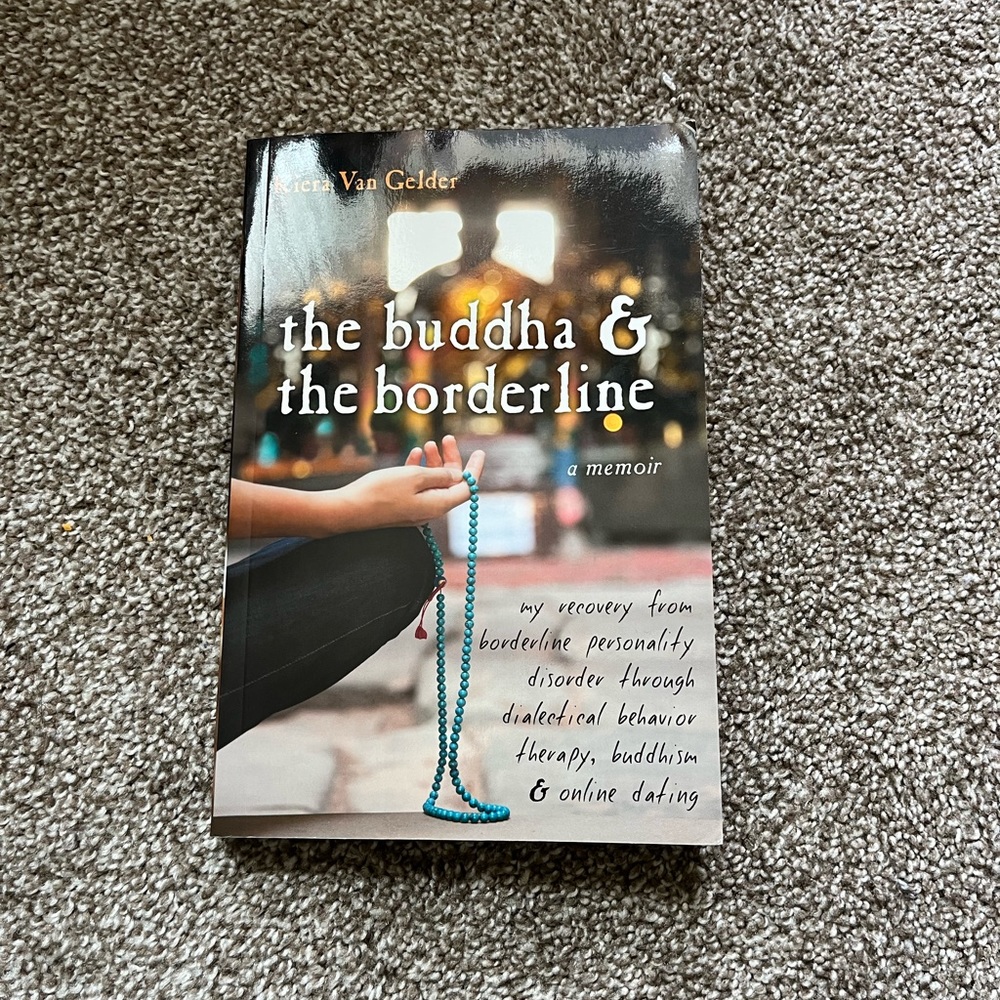 paperback book the buddha and the borderline by kiera van gelder